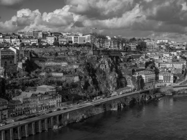 Porto Portekiz 'deki Douro Nehri' nde.
