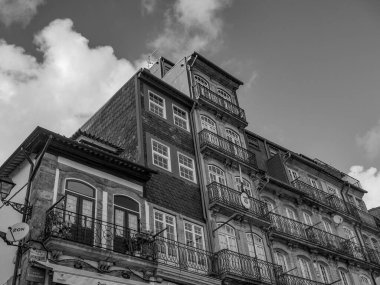 Porto Portekiz 'deki Douro Nehri' nde.