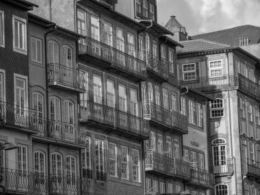 Porto Portekiz 'deki Douro Nehri' nde.