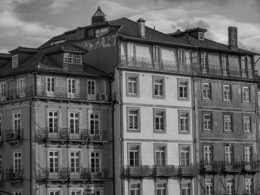 Porto Portekiz 'deki Douro Nehri' nde.