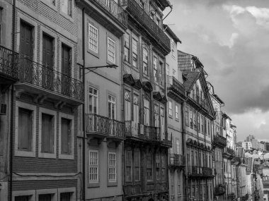Porto Portekiz 'deki Douro Nehri' nde.