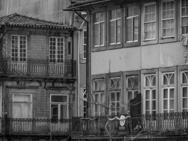 Porto Portekiz 'deki Douro Nehri' nde.