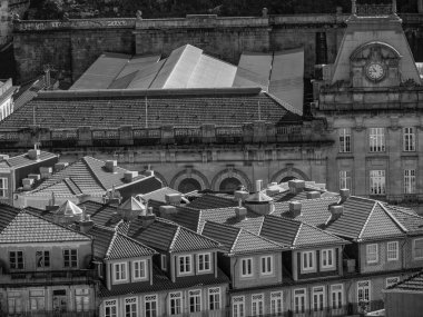 Porto Portekiz 'deki Douro Nehri' nde.