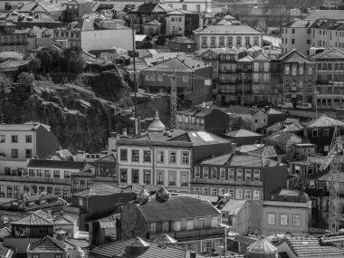 Porto Portekiz 'deki Douro Nehri' nde.