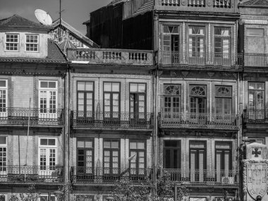 Porto Portekiz 'deki Douro Nehri' nde.