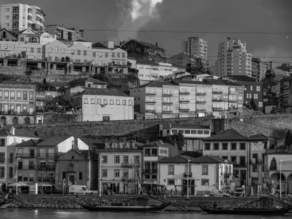 Porto Nad Rzeką Douro Portugalii — Zdjęcie stockowe