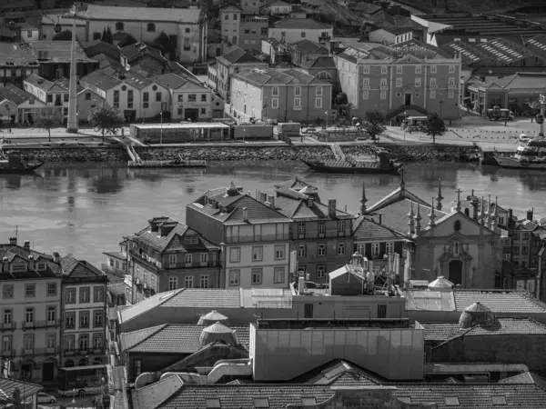 Porto Nad Rzeką Douro Portugalii — Zdjęcie stockowe