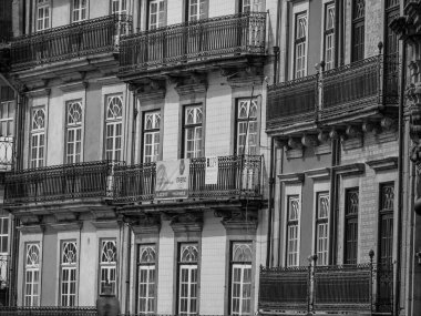 Porto Portekiz 'deki Douro Nehri' nde.