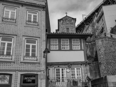 Porto Portekiz 'deki Douro Nehri' nde.