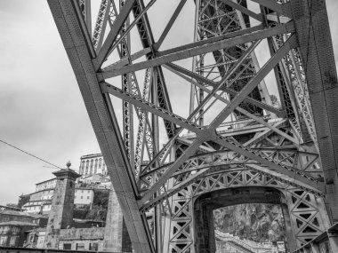 Porto Portekiz 'deki Douro Nehri' nde.