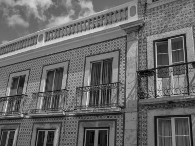 Lizbon, Portekiz 'deki tagus nehrinde.