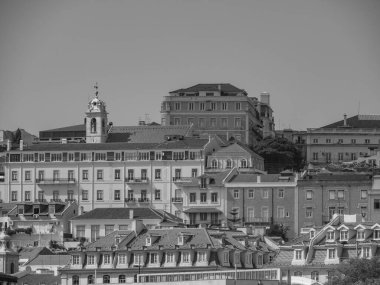 Lizbon, Portekiz 'deki tagus nehrinde.