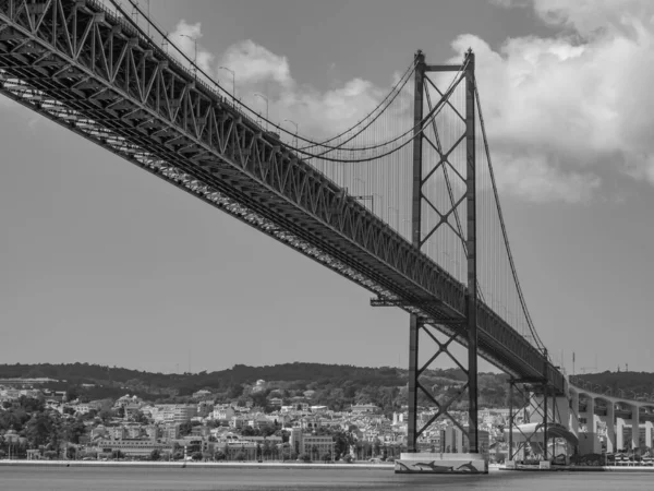 Lizbona Nad Rzeką Tagus Portugalii — Zdjęcie stockowe