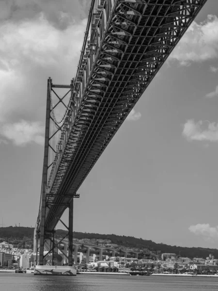 Lisszabon Tagus Folyónál Portugáliában — Stock Fotó