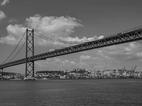 Λισαβόνα Στον Ποταμό Tagus Στην Πορτογαλία — Φωτογραφία Αρχείου