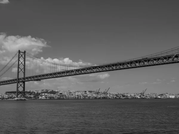 Lisszabon Tagus Folyónál Portugáliában — Stock Fotó