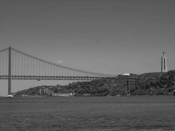 Lisszabon Tagus Folyónál Portugáliában — Stock Fotó