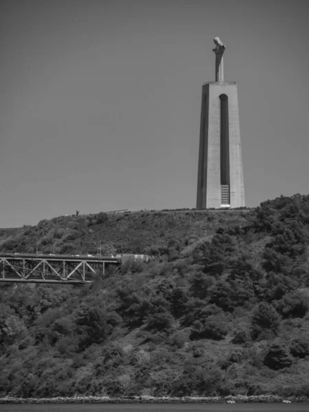 Λισαβόνα Στον Ποταμό Tagus Στην Πορτογαλία — Φωτογραφία Αρχείου