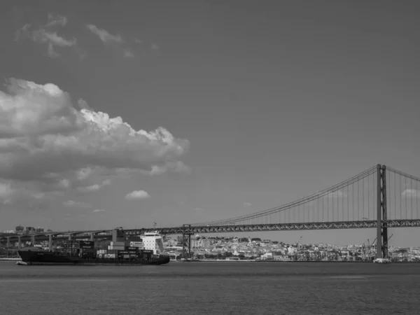 Lisszabon Tagus Folyónál Portugáliában — Stock Fotó