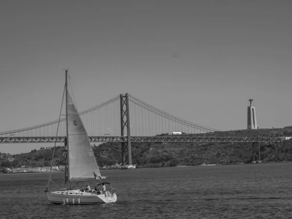 Λισαβόνα Στον Ποταμό Tagus Στην Πορτογαλία — Φωτογραφία Αρχείου
