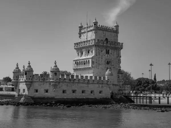 Lisbona Fiume Tago Portogallo — Foto Stock