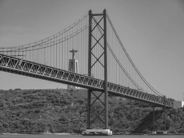 Lisszabon Tagus Folyónál Portugáliában — Stock Fotó