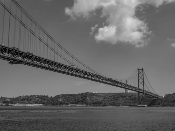 Lisszabon Tagus Folyónál Portugáliában — Stock Fotó