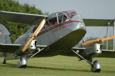 Almanya 'da küçük bir havaalanında uçaklar