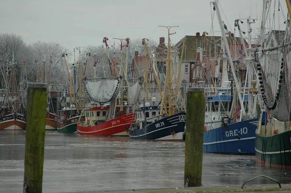 Tiempo Invierno Greetsiel Mar Del Norte — Foto de Stock