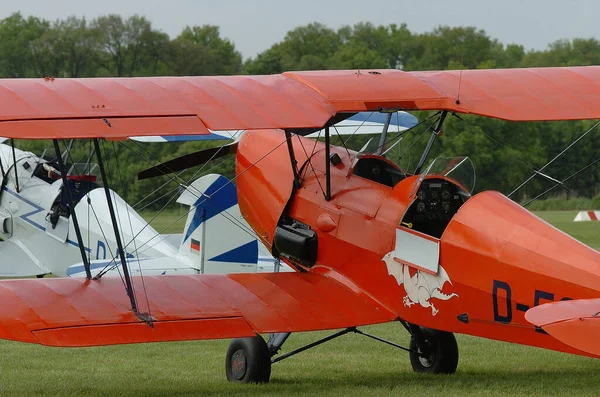 Avions Sur Petit Aéroport Allemagne — Photo