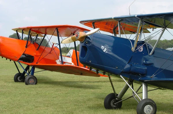 Avions Sur Petit Aéroport Allemagne — Photo