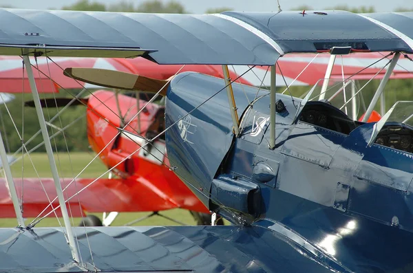 Flugzeuge Auf Einem Kleinen Flughafen Deutschland — Stockfoto