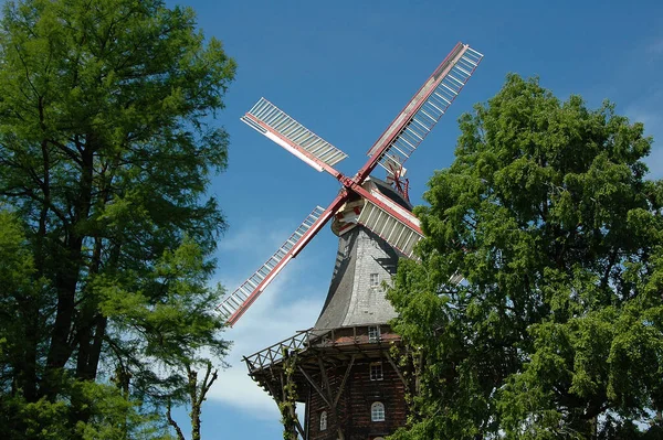 Windrad Bei Der Stadt Bremen — Stockfoto