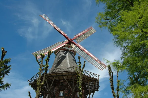 Windrad Bei Der Stadt Bremen — Stockfoto