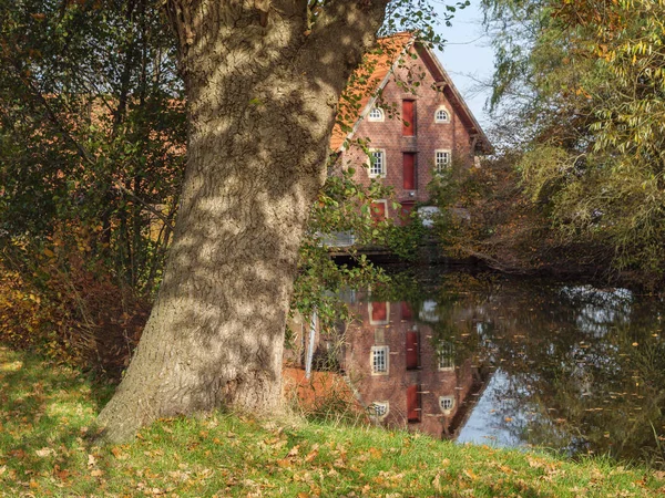 Herbstzeit Münsterland Bei Leer — Stockfoto