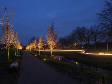 Almanya 'daki Raesfeld Kalesi' nde Noel zamanı.
