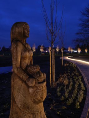 Almanya 'daki Raesfeld Kalesi' nde Noel zamanı.