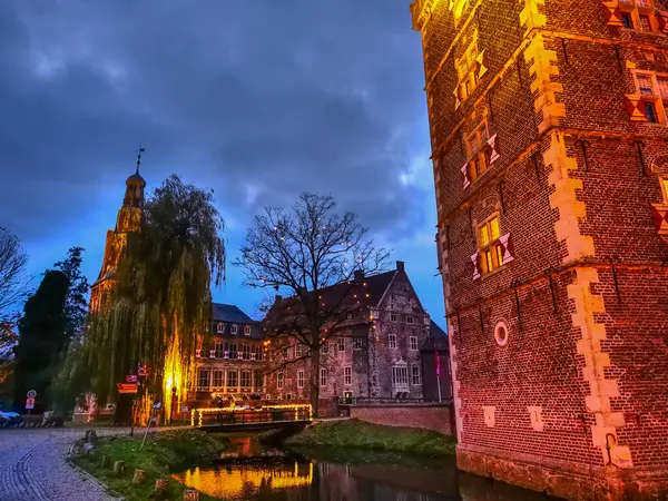 Navidad Castillo Raesfeld Alemania — Foto de Stock