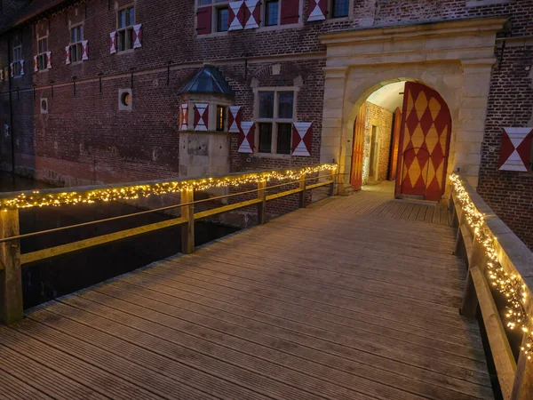 Weihnachten Auf Burg Raesfeld Deutschland — Stockfoto