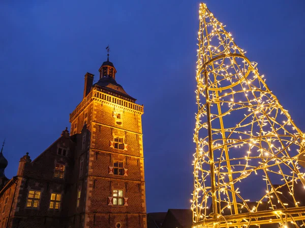 Weihnachten Auf Burg Raesfeld Deutschland — Stockfoto