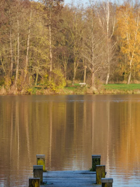 Autumn Time Lake Germany — Stock Photo, Image