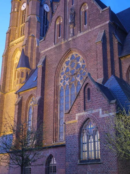 Almanya Bir Kilisede Noel Işıkları — Stok fotoğraf