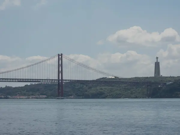 Lisszabon Tagus Folyónál Portugáliában — Stock Fotó