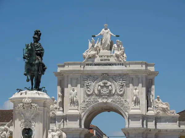 Lissabon Aan Tagus Rivier Portugal — Stockfoto