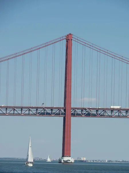 Lisszabon Tagus Folyónál Portugáliában — Stock Fotó