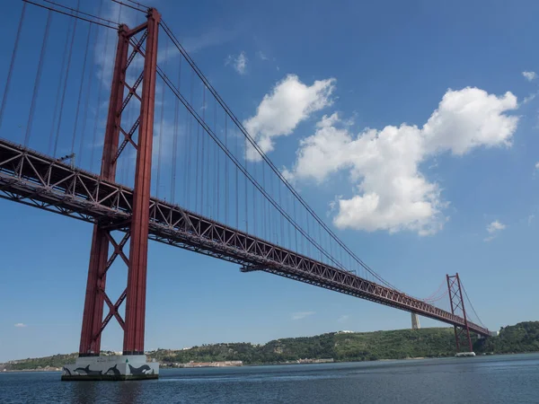 Λισαβόνα Στον Ποταμό Tagus Στην Πορτογαλία — Φωτογραφία Αρχείου