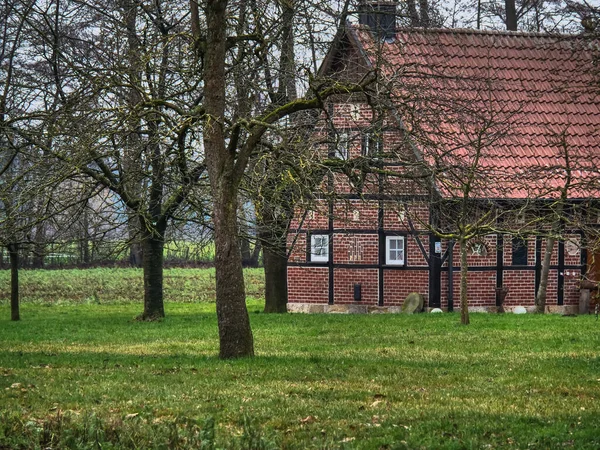 Samll Dorp Het Duitse Westfalen — Stockfoto