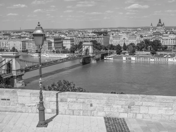 Budapest Városa Danube Folyónál — Stock Fotó