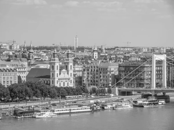 Budapest Városa Danube Folyónál — Stock Fotó