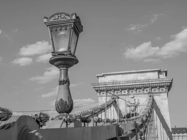 Ville Budapest Bord Danube — Photo